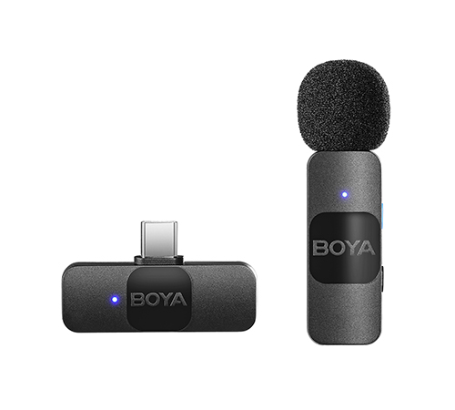 BOYA BY-V10 Wireless Lavalier Microphone for Android USB C Smartphone