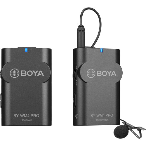 BOYA BY-WM4 PRO K1 Digital Camera-Mount Wireless Omni Lavalier Microphone System (2.4 GHz)