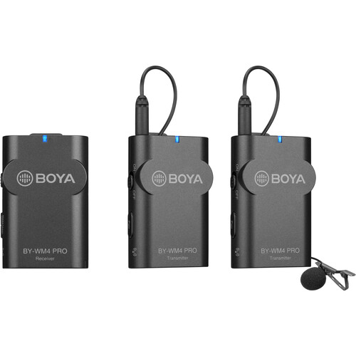 BOYA BY-WM4 PRO K2 Dual-Channel Digital Wireless Microphone (2-Transmitter , 1 Receiver)