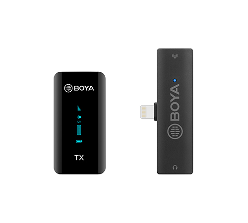 BOYA BY-XM6-S3 Digital True-Wireless Microphone System with Lightning Connector for iOS Devices (2.4 GHz)