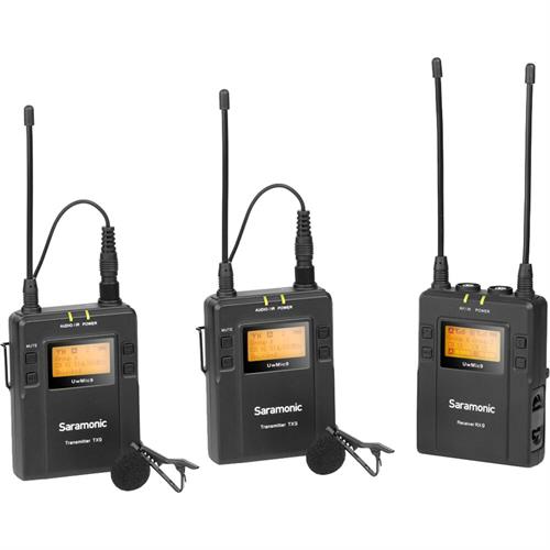 Saramonic UwMic9 2-Person Camera-Mount Wireless Omni Lavalier Microphone System (514 to 596 MHz)