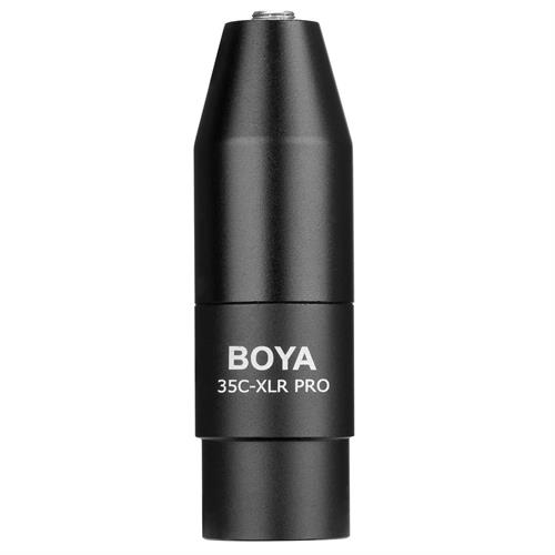 BOYA 35C-XLR PRO 3.5mm Mini Jack to XLR Adapter with Power Converter