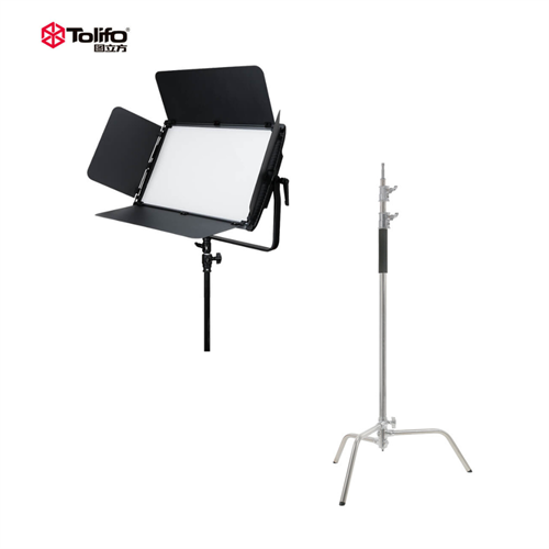 Tolifo GK-S150B Pro LED Photography Light with Tianmei TP03-C100 C Stand