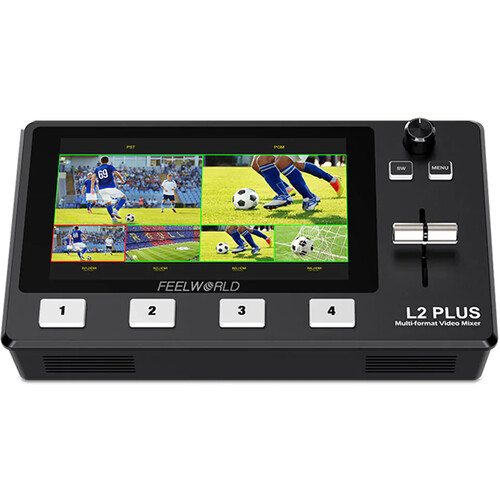 FeelWorld HDMI Live Stream Switcher with Built-In 5.5" LCD Monitor