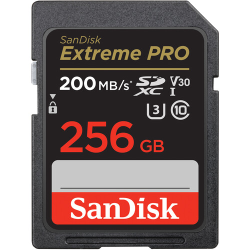 SanDisk 256GB Extreme PRO UHS-I SDXC 200 MB/s Memory Card