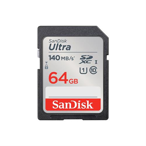 SanDisk 64GB Ultra UHS-I SDXC 140 MB/s Memory Card