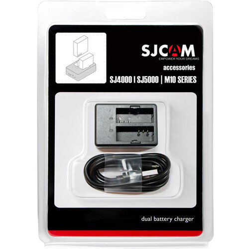 SJCAM Dual-Slot Charger for SJ4000/SJ50000/M10 Series Battery