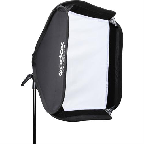 Godox S2 Bowens Mount Bracket with Softbox & Carrying Bag Kit (60x60cm)