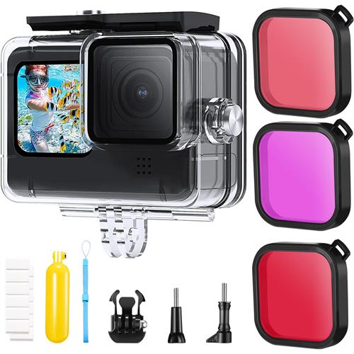 K&F Action Camera Waterproof Set 21 in 1 for GOPRO Hero 9/10/11/12 - SKU.2089