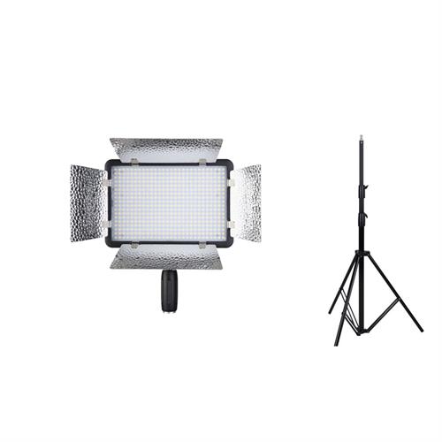 Godox LED500LR Video Light (Daylight) with Nicefoto LS-280B Light Stand
