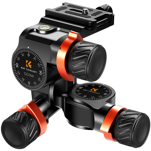 K&F Concept 3-Way Geared Tripod Head KF31.047