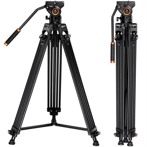 K&F Concept KF09.121 VA18+VH081 Aluminum Alloy Professional Video Tripod