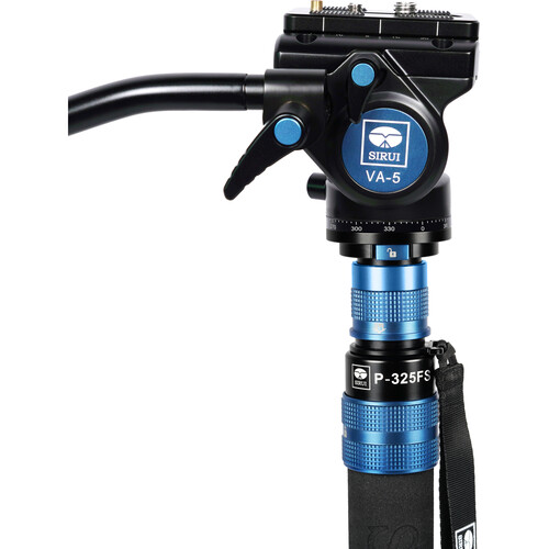 Sirui P-325FS 5-Section Carbon Fiber Monopod with VA-5 Compact Video Head