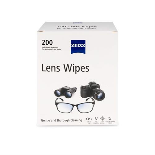 ZEISS Pre-Moistened Cleaning Cloths (Box of 200)