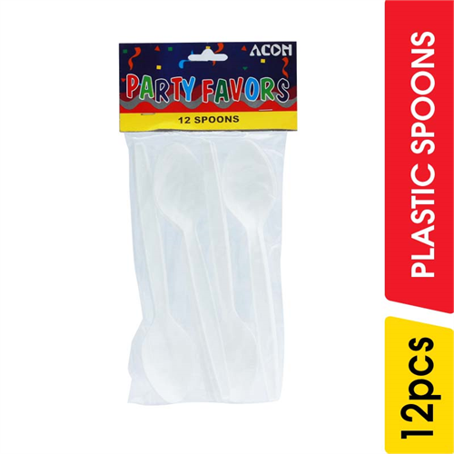 Acon Plastic Spoons - 12.00 pcs