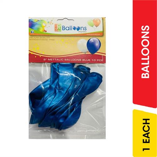 Balloon Metallic Blue 10pcs - 1.00 each