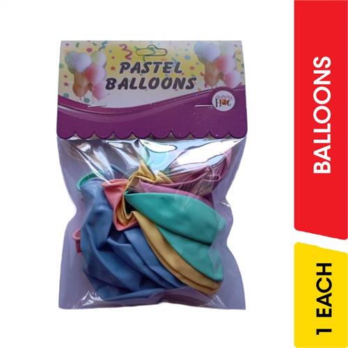 Pastel Balloons Assorte 12pcs - 1.00 each