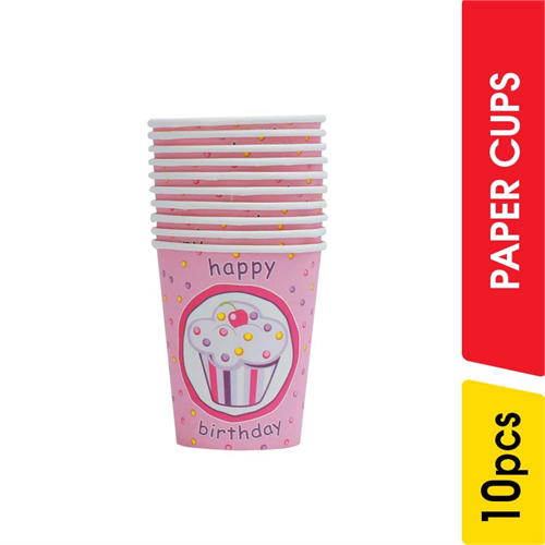 PH Designed Paper Cups Pink - 10.00 pcs