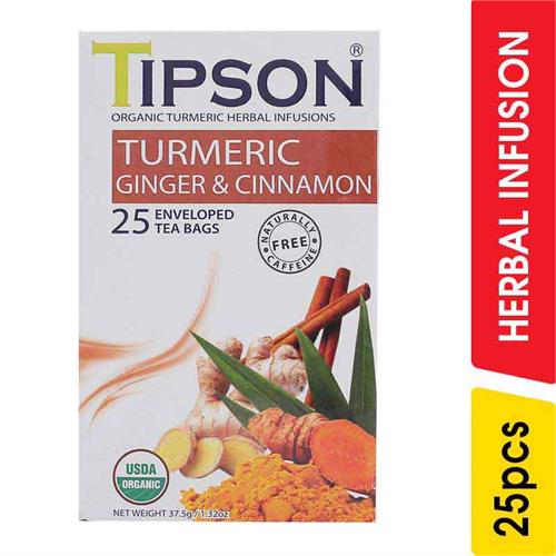 Tipson Turmeric Ginger and Cinnamon Infusions - 25.00 pcs