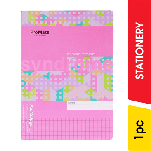 Promate Square Ruled Book,120 pages - 1.00 pc