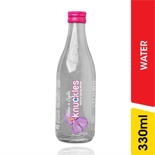 Knuckles Natural Spring Water, Glass Bottle - 330.00 ml