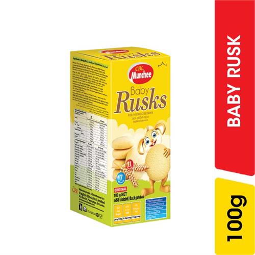 Munchee Baby Rusk, Original - 100.00 g