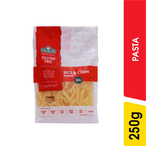 Organ Rice and Corn Penne - 250.00 g