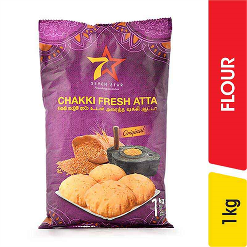 Seven Star Chakki Atta Flour - 1.00 kg