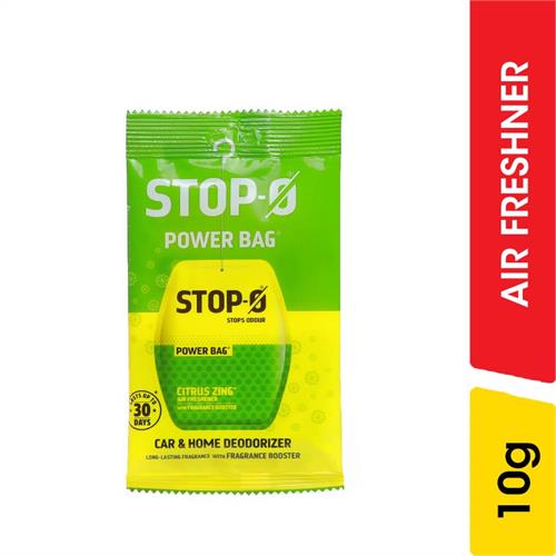Stop-O Power Bag Citrus Zing Air Freshenar - 10.00 g