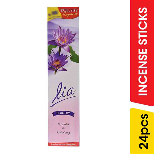 Lia Incense Sticks, Blue Lily - 24.00 pcs