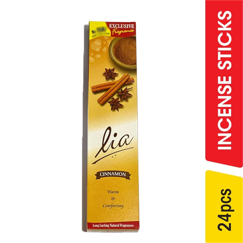 Lia Incense Sticks, Cinnamon - 24.00 pcs