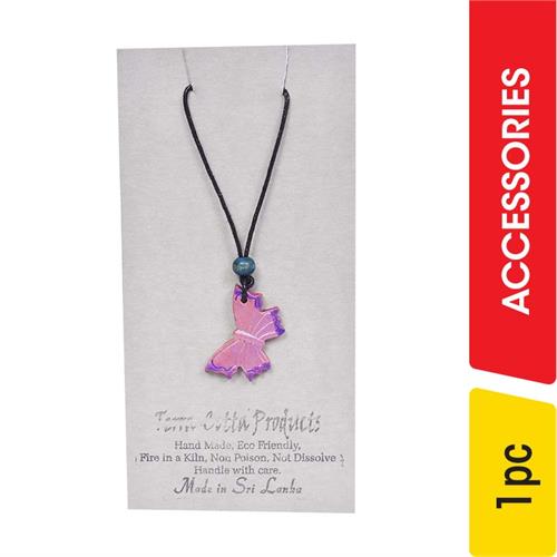 Terra-Cotta Necklace With Butterfly - 1.00 pc