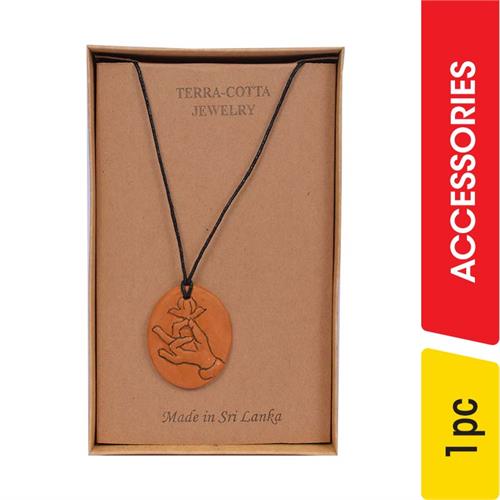 Terra-Cotta Necklace With Pendant - 1.00 pc