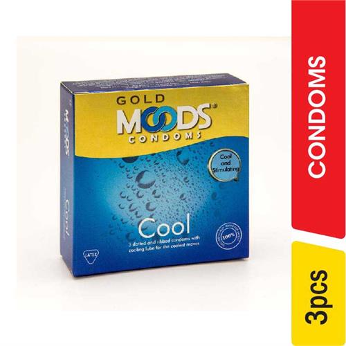 Moods Gold Cool Condoms - 3.00 pcs