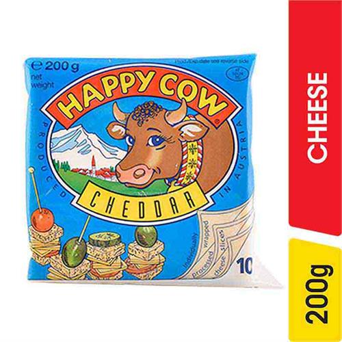 Happy Cow Cheddar Slices - 200.00 g
