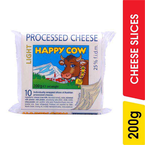 Happy Cow Diet Cheese Slices - 200.00 g