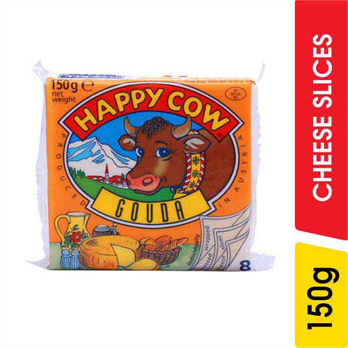 Happy Cow Gouda Cheese Slices - 150.00 g