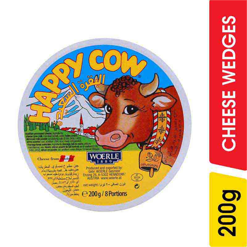 Happy Cow Portion Cheese - 200.00 g