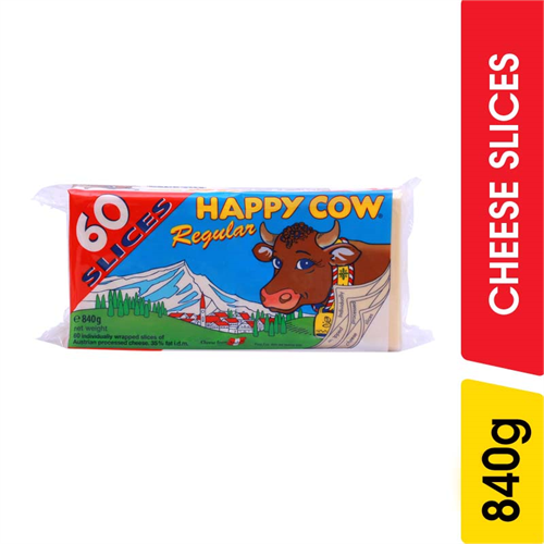 Happy Cow Regular Cheese Slices - 800.00 g