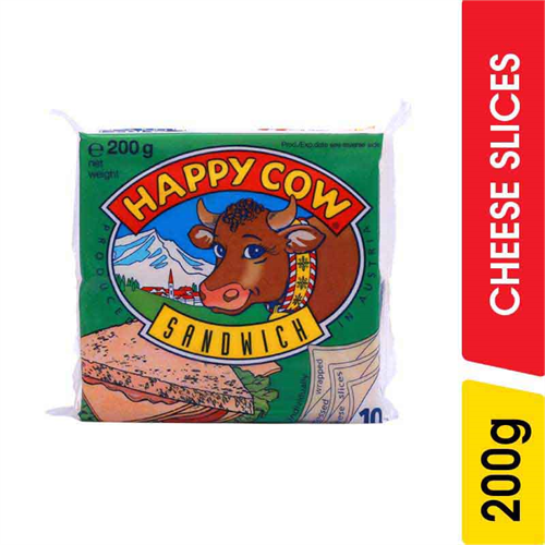 Happy Cow Sandwich Cheese Slices - 200.00 g