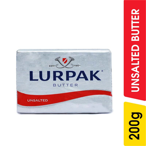 Lurpack Butter Unsalted - 200.00 g