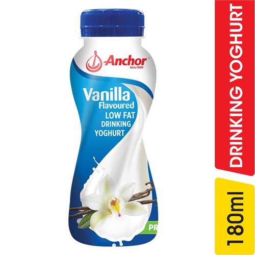 Anchor Drinking Yoghurt Low Fat Vanilla - 180.00 ml