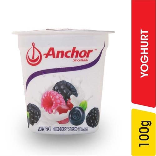 Anchor Lowfat Mixedberry Yoghurt - 100.00 g