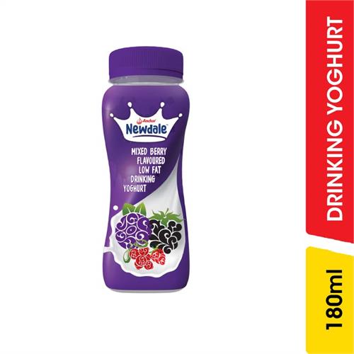 Anchor Newdale Drinking Yoghurt Low Fat Mixed Berry Flavoured - 180.00 ml
