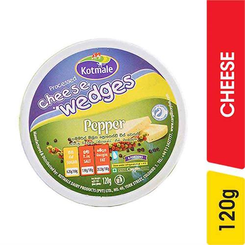 Kotmale Processed Cheese Wedges Pepper - 120.00 g