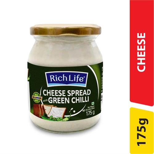 Richlife Cheese Spread, Green Chilli - 175.00 g