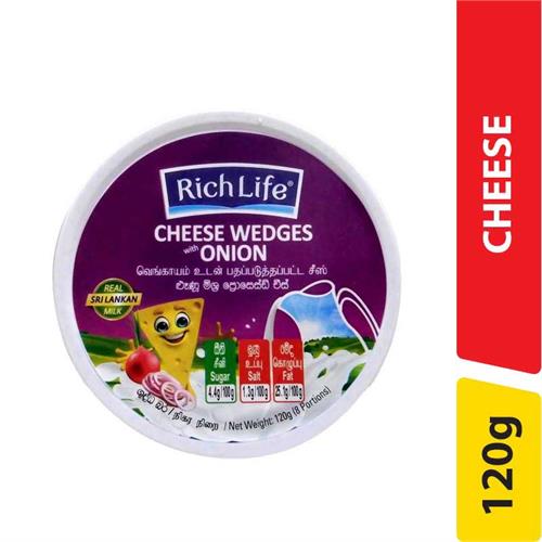 Richlife Cheese Wedges Onion - 120.00 g