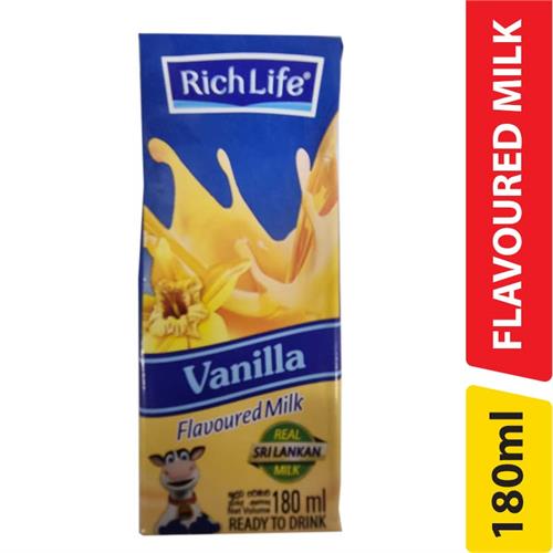 Richlife Vanilla Flavoured Milk - 180.00 ml