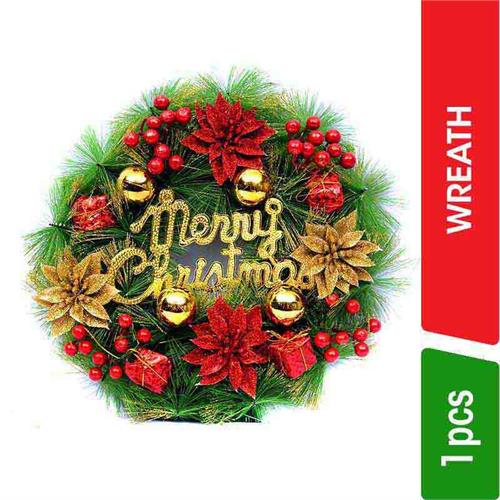 Christmas Wreath With Merry Christmas - 1.00 pc