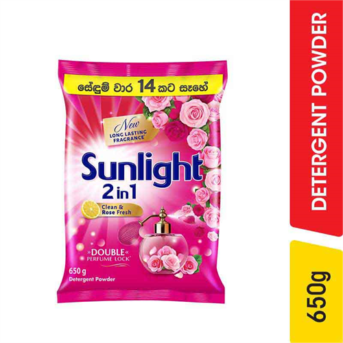 Sinlight 2 in 1 Detergent Powder Clean & Rose Fresh - 650.00 g